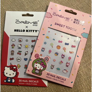 HELLO KITTY 35 Nail Decals--SET OF 2 PACKS--Sweet Tooth & Hello Kitty